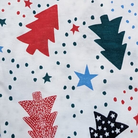 Pepco Full length Soft Cotton White Xmas Trees leggings Skinny Fit stretchy NWOT - Picture 5 of 5
